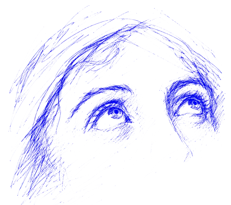 ghostly eyes looking up